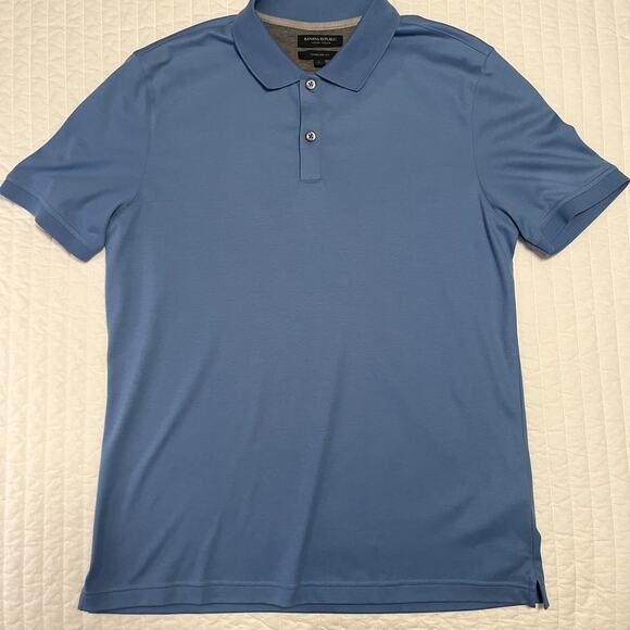 Banana Republic Men's Luxury Touch Short Sleeve Polo, size Large - Picture 1 of 8